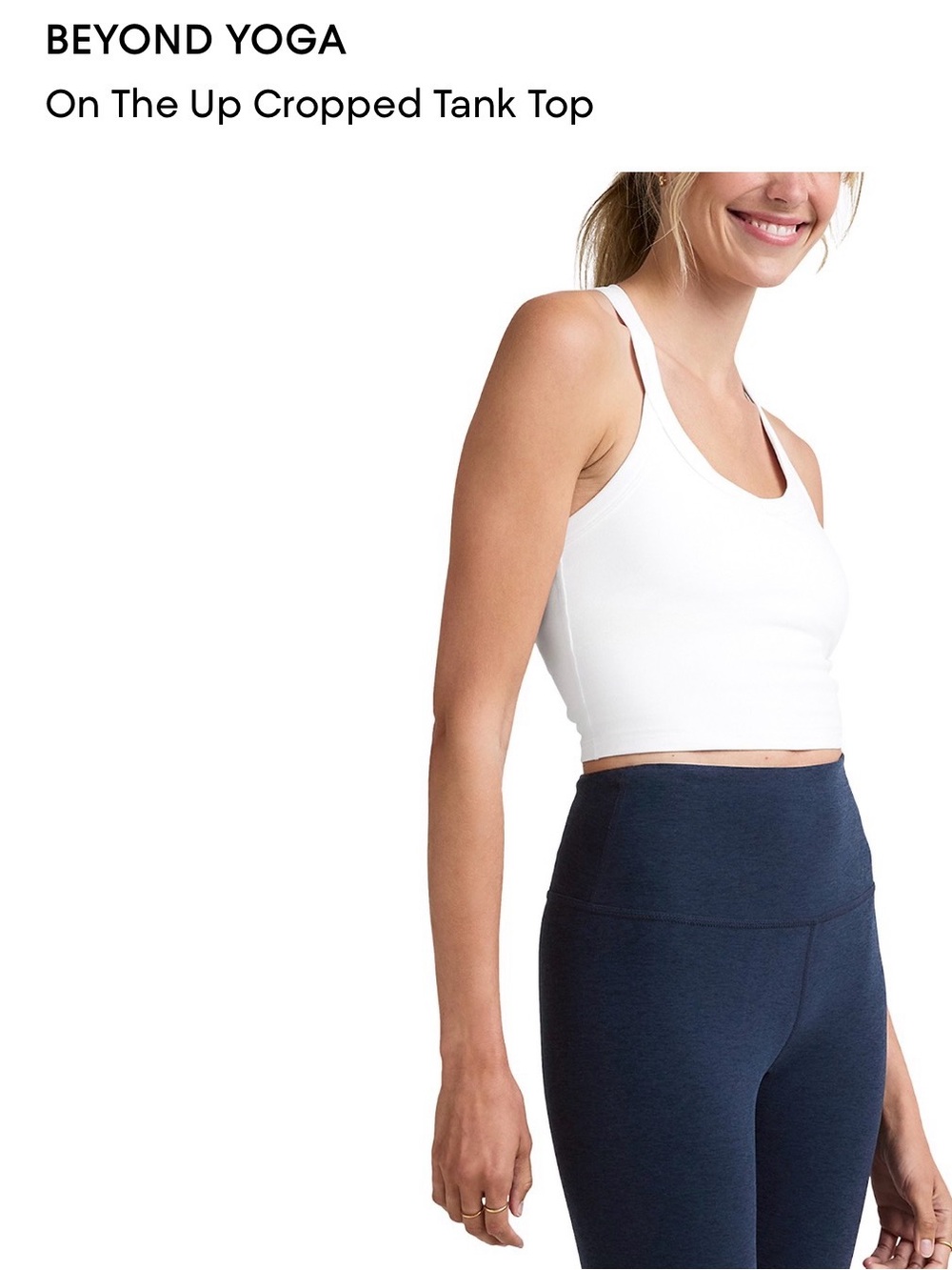Beyond Yoga On The Up Cropped Tank Top l